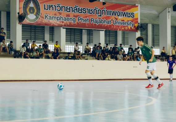 ภาพกิจกรรม  คณะวิทยาศาสตร์และเทคโนโลยี มหาวิทยาลัยราชภัฏกำแพงเพชร เจ้าภาพการแข่งขันกีฬามหาวิทยาลัยแห่งประเทศไทย ครั้งที่ 50 รอบคัดเลือก เขตภาคเหนือ ประเภทกีฬาฟุตซอล