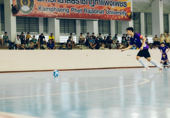 ภาพกิจกรรม  คณะวิทยาศาสตร์และเทคโนโลยี มหาวิทยาลัยราชภัฏกำแพงเพชร เจ้าภาพการแข่งขันกีฬามหาวิทยาลัยแห่งประเทศไทย ครั้งที่ 50 รอบคัดเลือก เขตภาคเหนือ ประเภทกีฬาฟุตซอล