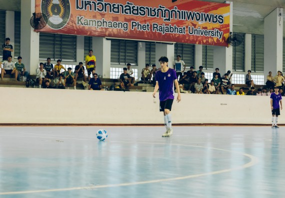 ภาพกิจกรรม  คณะวิทยาศาสตร์และเทคโนโลยี มหาวิทยาลัยราชภัฏกำแพงเพชร เจ้าภาพการแข่งขันกีฬามหาวิทยาลัยแห่งประเทศไทย ครั้งที่ 50 รอบคัดเลือก เขตภาคเหนือ ประเภทกีฬาฟุตซอล