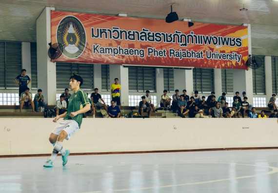 ภาพกิจกรรม  คณะวิทยาศาสตร์และเทคโนโลยี มหาวิทยาลัยราชภัฏกำแพงเพชร เจ้าภาพการแข่งขันกีฬามหาวิทยาลัยแห่งประเทศไทย ครั้งที่ 50 รอบคัดเลือก เขตภาคเหนือ ประเภทกีฬาฟุตซอล