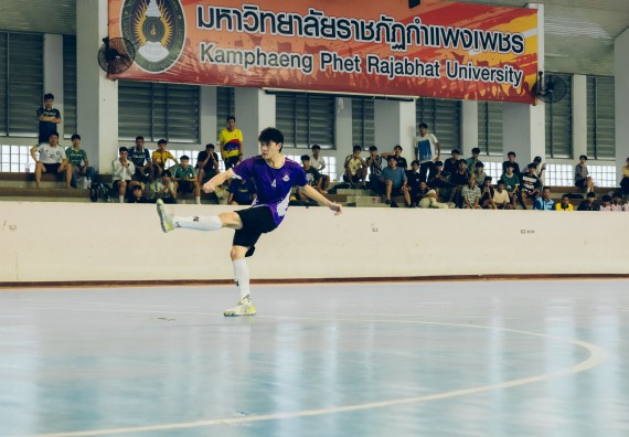 ภาพกิจกรรม  คณะวิทยาศาสตร์และเทคโนโลยี มหาวิทยาลัยราชภัฏกำแพงเพชร เจ้าภาพการแข่งขันกีฬามหาวิทยาลัยแห่งประเทศไทย ครั้งที่ 50 รอบคัดเลือก เขตภาคเหนือ ประเภทกีฬาฟุตซอล