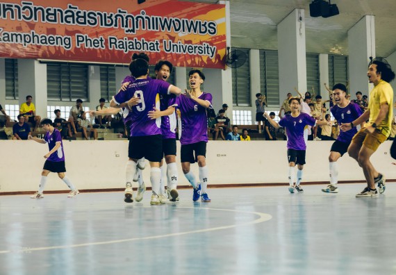 ภาพกิจกรรม  คณะวิทยาศาสตร์และเทคโนโลยี มหาวิทยาลัยราชภัฏกำแพงเพชร เจ้าภาพการแข่งขันกีฬามหาวิทยาลัยแห่งประเทศไทย ครั้งที่ 50 รอบคัดเลือก เขตภาคเหนือ ประเภทกีฬาฟุตซอล