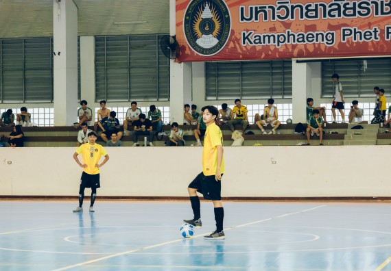 ภาพกิจกรรม  คณะวิทยาศาสตร์และเทคโนโลยี มหาวิทยาลัยราชภัฏกำแพงเพชร เจ้าภาพการแข่งขันกีฬามหาวิทยาลัยแห่งประเทศไทย ครั้งที่ 50 รอบคัดเลือก เขตภาคเหนือ ประเภทกีฬาฟุตซอล