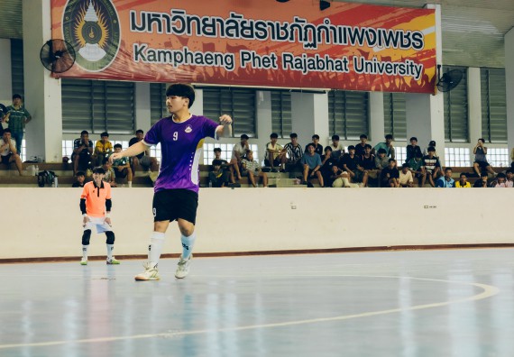 ภาพกิจกรรม  คณะวิทยาศาสตร์และเทคโนโลยี มหาวิทยาลัยราชภัฏกำแพงเพชร เจ้าภาพการแข่งขันกีฬามหาวิทยาลัยแห่งประเทศไทย ครั้งที่ 50 รอบคัดเลือก เขตภาคเหนือ ประเภทกีฬาฟุตซอล