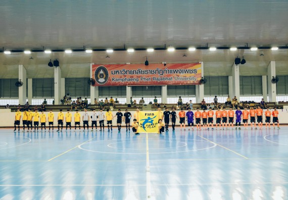 ภาพกิจกรรม  คณะวิทยาศาสตร์และเทคโนโลยี มหาวิทยาลัยราชภัฏกำแพงเพชร เจ้าภาพการแข่งขันกีฬามหาวิทยาลัยแห่งประเทศไทย ครั้งที่ 50 รอบคัดเลือก เขตภาคเหนือ ประเภทกีฬาฟุตซอล