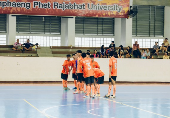 ภาพกิจกรรม  คณะวิทยาศาสตร์และเทคโนโลยี มหาวิทยาลัยราชภัฏกำแพงเพชร เจ้าภาพการแข่งขันกีฬามหาวิทยาลัยแห่งประเทศไทย ครั้งที่ 50 รอบคัดเลือก เขตภาคเหนือ ประเภทกีฬาฟุตซอล