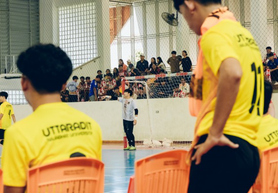 ภาพกิจกรรม  คณะวิทยาศาสตร์และเทคโนโลยี มหาวิทยาลัยราชภัฏกำแพงเพชร เจ้าภาพการแข่งขันกีฬามหาวิทยาลัยแห่งประเทศไทย ครั้งที่ 50 รอบคัดเลือก เขตภาคเหนือ ประเภทกีฬาฟุตซอล