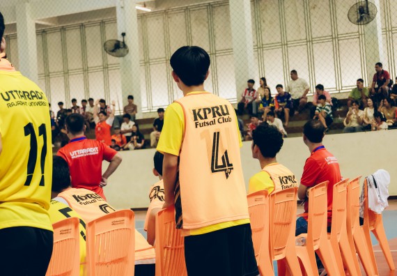 ภาพกิจกรรม  คณะวิทยาศาสตร์และเทคโนโลยี มหาวิทยาลัยราชภัฏกำแพงเพชร เจ้าภาพการแข่งขันกีฬามหาวิทยาลัยแห่งประเทศไทย ครั้งที่ 50 รอบคัดเลือก เขตภาคเหนือ ประเภทกีฬาฟุตซอล