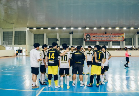 ภาพกิจกรรม  คณะวิทยาศาสตร์และเทคโนโลยี มหาวิทยาลัยราชภัฏกำแพงเพชร เจ้าภาพการแข่งขันกีฬามหาวิทยาลัยแห่งประเทศไทย ครั้งที่ 50 รอบคัดเลือก เขตภาคเหนือ ประเภทกีฬาฟุตซอล