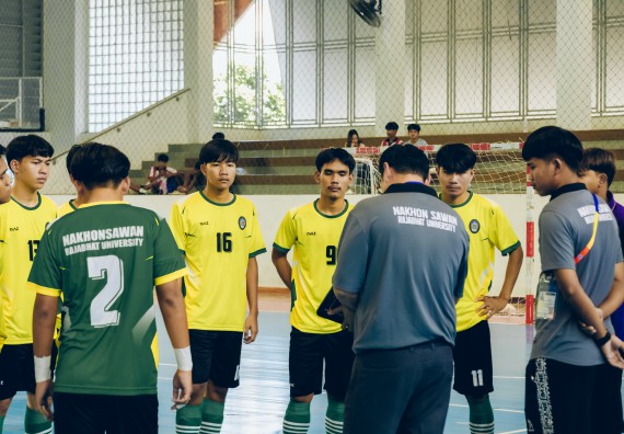 ภาพกิจกรรม  คณะวิทยาศาสตร์และเทคโนโลยี มหาวิทยาลัยราชภัฏกำแพงเพชร เจ้าภาพการแข่งขันกีฬามหาวิทยาลัยแห่งประเทศไทย ครั้งที่ 50 รอบคัดเลือก เขตภาคเหนือ ประเภทกีฬาฟุตซอล