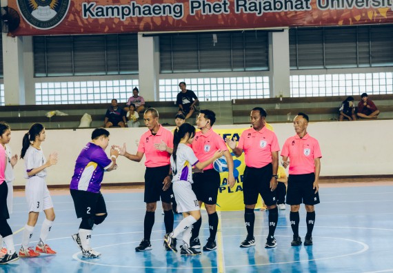 ภาพกิจกรรม  คณะวิทยาศาสตร์และเทคโนโลยี มหาวิทยาลัยราชภัฏกำแพงเพชร เจ้าภาพการแข่งขันกีฬามหาวิทยาลัยแห่งประเทศไทย ครั้งที่ 50 รอบคัดเลือก เขตภาคเหนือ ประเภทกีฬาฟุตซอล