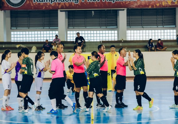 ภาพกิจกรรม  คณะวิทยาศาสตร์และเทคโนโลยี มหาวิทยาลัยราชภัฏกำแพงเพชร เจ้าภาพการแข่งขันกีฬามหาวิทยาลัยแห่งประเทศไทย ครั้งที่ 50 รอบคัดเลือก เขตภาคเหนือ ประเภทกีฬาฟุตซอล