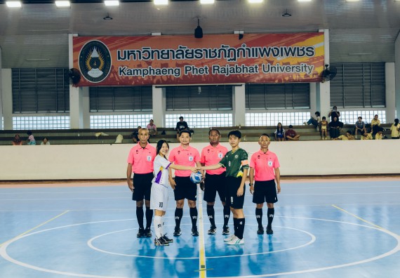 ภาพกิจกรรม  คณะวิทยาศาสตร์และเทคโนโลยี มหาวิทยาลัยราชภัฏกำแพงเพชร เจ้าภาพการแข่งขันกีฬามหาวิทยาลัยแห่งประเทศไทย ครั้งที่ 50 รอบคัดเลือก เขตภาคเหนือ ประเภทกีฬาฟุตซอล