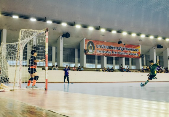 ภาพกิจกรรม  คณะวิทยาศาสตร์และเทคโนโลยี มหาวิทยาลัยราชภัฏกำแพงเพชร เจ้าภาพการแข่งขันกีฬามหาวิทยาลัยแห่งประเทศไทย ครั้งที่ 50 รอบคัดเลือก เขตภาคเหนือ ประเภทกีฬาฟุตซอล