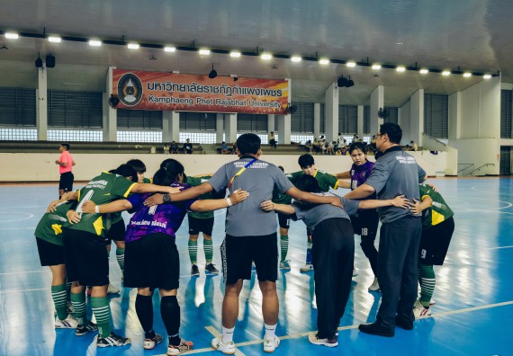 ภาพกิจกรรม  คณะวิทยาศาสตร์และเทคโนโลยี มหาวิทยาลัยราชภัฏกำแพงเพชร เจ้าภาพการแข่งขันกีฬามหาวิทยาลัยแห่งประเทศไทย ครั้งที่ 50 รอบคัดเลือก เขตภาคเหนือ ประเภทกีฬาฟุตซอล