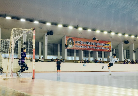 ภาพกิจกรรม  คณะวิทยาศาสตร์และเทคโนโลยี มหาวิทยาลัยราชภัฏกำแพงเพชร เจ้าภาพการแข่งขันกีฬามหาวิทยาลัยแห่งประเทศไทย ครั้งที่ 50 รอบคัดเลือก เขตภาคเหนือ ประเภทกีฬาฟุตซอล