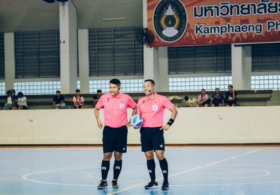 ภาพกิจกรรม  คณะวิทยาศาสตร์และเทคโนโลยี มหาวิทยาลัยราชภัฏกำแพงเพชร เจ้าภาพการแข่งขันกีฬามหาวิทยาลัยแห่งประเทศไทย ครั้งที่ 50 รอบคัดเลือก เขตภาคเหนือ ประเภทกีฬาฟุตซอล