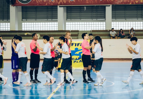 ภาพกิจกรรม  คณะวิทยาศาสตร์และเทคโนโลยี มหาวิทยาลัยราชภัฏกำแพงเพชร เจ้าภาพการแข่งขันกีฬามหาวิทยาลัยแห่งประเทศไทย ครั้งที่ 50 รอบคัดเลือก เขตภาคเหนือ ประเภทกีฬาฟุตซอล