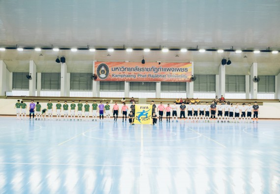 ภาพกิจกรรม  คณะวิทยาศาสตร์และเทคโนโลยี มหาวิทยาลัยราชภัฏกำแพงเพชร เจ้าภาพการแข่งขันกีฬามหาวิทยาลัยแห่งประเทศไทย ครั้งที่ 50 รอบคัดเลือก เขตภาคเหนือ ประเภทกีฬาฟุตซอล