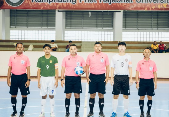 ภาพกิจกรรม  คณะวิทยาศาสตร์และเทคโนโลยี มหาวิทยาลัยราชภัฏกำแพงเพชร เจ้าภาพการแข่งขันกีฬามหาวิทยาลัยแห่งประเทศไทย ครั้งที่ 50 รอบคัดเลือก เขตภาคเหนือ ประเภทกีฬาฟุตซอล