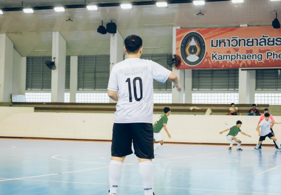 ภาพกิจกรรม  คณะวิทยาศาสตร์และเทคโนโลยี มหาวิทยาลัยราชภัฏกำแพงเพชร เจ้าภาพการแข่งขันกีฬามหาวิทยาลัยแห่งประเทศไทย ครั้งที่ 50 รอบคัดเลือก เขตภาคเหนือ ประเภทกีฬาฟุตซอล