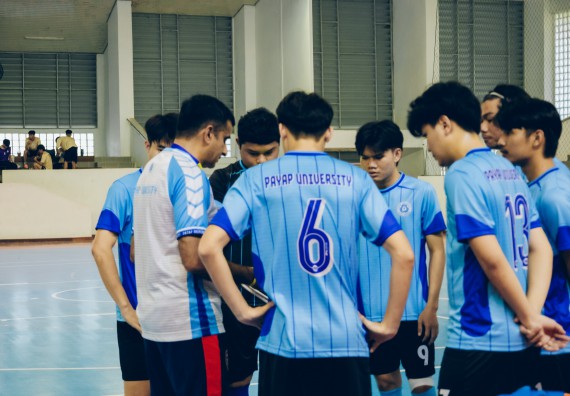 ภาพกิจกรรม  คณะวิทยาศาสตร์และเทคโนโลยี มหาวิทยาลัยราชภัฏกำแพงเพชร เจ้าภาพการแข่งขันกีฬามหาวิทยาลัยแห่งประเทศไทย ครั้งที่ 50 รอบคัดเลือก เขตภาคเหนือ ประเภทกีฬาฟุตซอล