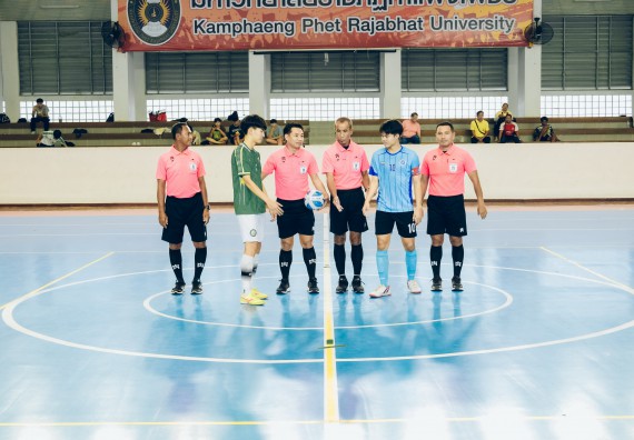 ภาพกิจกรรม  คณะวิทยาศาสตร์และเทคโนโลยี มหาวิทยาลัยราชภัฏกำแพงเพชร เจ้าภาพการแข่งขันกีฬามหาวิทยาลัยแห่งประเทศไทย ครั้งที่ 50 รอบคัดเลือก เขตภาคเหนือ ประเภทกีฬาฟุตซอล