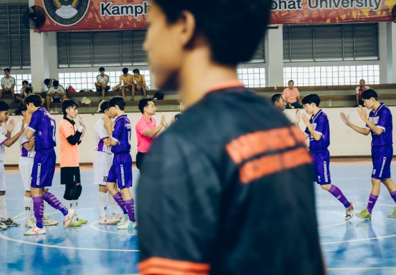 ภาพกิจกรรม  คณะวิทยาศาสตร์และเทคโนโลยี มหาวิทยาลัยราชภัฏกำแพงเพชร เจ้าภาพการแข่งขันกีฬามหาวิทยาลัยแห่งประเทศไทย ครั้งที่ 50 รอบคัดเลือก เขตภาคเหนือ ประเภทกีฬาฟุตซอล