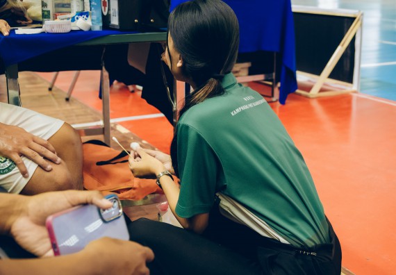 ภาพกิจกรรม  คณะวิทยาศาสตร์และเทคโนโลยี มหาวิทยาลัยราชภัฏกำแพงเพชร เจ้าภาพการแข่งขันกีฬามหาวิทยาลัยแห่งประเทศไทย ครั้งที่ 50 รอบคัดเลือก เขตภาคเหนือ ประเภทกีฬาฟุตซอล