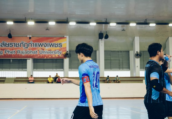 ภาพกิจกรรม  คณะวิทยาศาสตร์และเทคโนโลยี มหาวิทยาลัยราชภัฏกำแพงเพชร เจ้าภาพการแข่งขันกีฬามหาวิทยาลัยแห่งประเทศไทย ครั้งที่ 50 รอบคัดเลือก เขตภาคเหนือ ประเภทกีฬาฟุตซอล