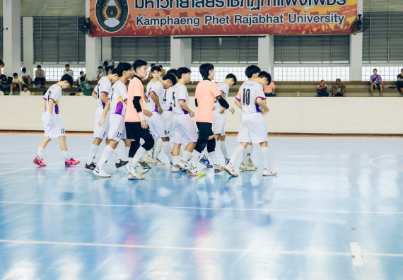 ภาพกิจกรรม  คณะวิทยาศาสตร์และเทคโนโลยี มหาวิทยาลัยราชภัฏกำแพงเพชร เจ้าภาพการแข่งขันกีฬามหาวิทยาลัยแห่งประเทศไทย ครั้งที่ 50 รอบคัดเลือก เขตภาคเหนือ ประเภทกีฬาฟุตซอล