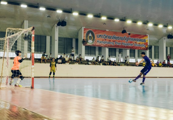 ภาพกิจกรรม  คณะวิทยาศาสตร์และเทคโนโลยี มหาวิทยาลัยราชภัฏกำแพงเพชร เจ้าภาพการแข่งขันกีฬามหาวิทยาลัยแห่งประเทศไทย ครั้งที่ 50 รอบคัดเลือก เขตภาคเหนือ ประเภทกีฬาฟุตซอล