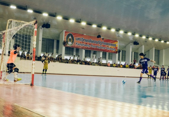 ภาพกิจกรรม  คณะวิทยาศาสตร์และเทคโนโลยี มหาวิทยาลัยราชภัฏกำแพงเพชร เจ้าภาพการแข่งขันกีฬามหาวิทยาลัยแห่งประเทศไทย ครั้งที่ 50 รอบคัดเลือก เขตภาคเหนือ ประเภทกีฬาฟุตซอล