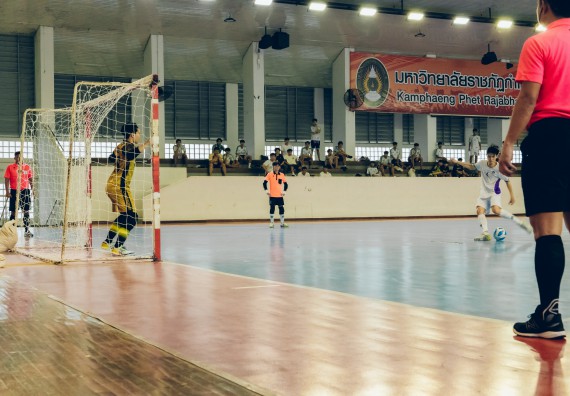 ภาพกิจกรรม  คณะวิทยาศาสตร์และเทคโนโลยี มหาวิทยาลัยราชภัฏกำแพงเพชร เจ้าภาพการแข่งขันกีฬามหาวิทยาลัยแห่งประเทศไทย ครั้งที่ 50 รอบคัดเลือก เขตภาคเหนือ ประเภทกีฬาฟุตซอล