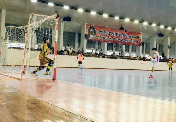 ภาพกิจกรรม  คณะวิทยาศาสตร์และเทคโนโลยี มหาวิทยาลัยราชภัฏกำแพงเพชร เจ้าภาพการแข่งขันกีฬามหาวิทยาลัยแห่งประเทศไทย ครั้งที่ 50 รอบคัดเลือก เขตภาคเหนือ ประเภทกีฬาฟุตซอล