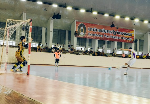 ภาพกิจกรรม  คณะวิทยาศาสตร์และเทคโนโลยี มหาวิทยาลัยราชภัฏกำแพงเพชร เจ้าภาพการแข่งขันกีฬามหาวิทยาลัยแห่งประเทศไทย ครั้งที่ 50 รอบคัดเลือก เขตภาคเหนือ ประเภทกีฬาฟุตซอล
