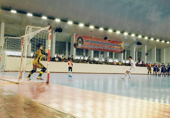 ภาพกิจกรรม  คณะวิทยาศาสตร์และเทคโนโลยี มหาวิทยาลัยราชภัฏกำแพงเพชร เจ้าภาพการแข่งขันกีฬามหาวิทยาลัยแห่งประเทศไทย ครั้งที่ 50 รอบคัดเลือก เขตภาคเหนือ ประเภทกีฬาฟุตซอล