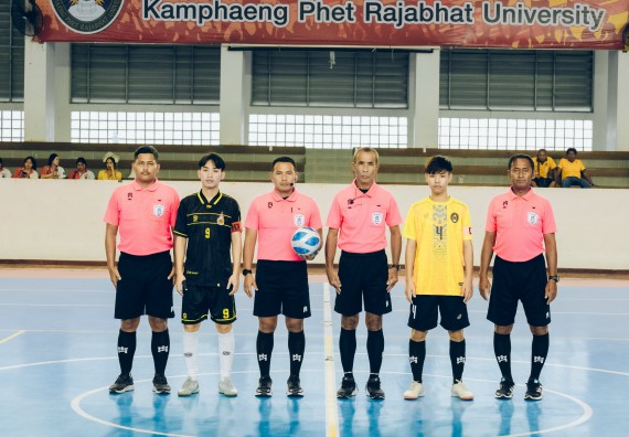 ภาพกิจกรรม  คณะวิทยาศาสตร์และเทคโนโลยี มหาวิทยาลัยราชภัฏกำแพงเพชร เจ้าภาพการแข่งขันกีฬามหาวิทยาลัยแห่งประเทศไทย ครั้งที่ 50 รอบคัดเลือก เขตภาคเหนือ ประเภทกีฬาฟุตซอล