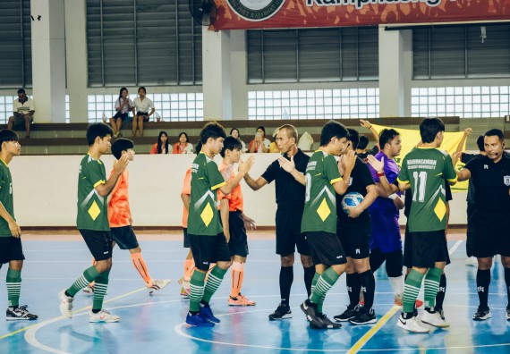 ภาพกิจกรรม  คณะวิทยาศาสตร์และเทคโนโลยี มหาวิทยาลัยราชภัฏกำแพงเพชร เจ้าภาพการแข่งขันกีฬามหาวิทยาลัยแห่งประเทศไทย ครั้งที่ 50 รอบคัดเลือก เขตภาคเหนือ ประเภทกีฬาฟุตซอล