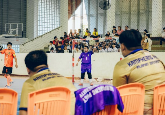 ภาพกิจกรรม  คณะวิทยาศาสตร์และเทคโนโลยี มหาวิทยาลัยราชภัฏกำแพงเพชร เจ้าภาพการแข่งขันกีฬามหาวิทยาลัยแห่งประเทศไทย ครั้งที่ 50 รอบคัดเลือก เขตภาคเหนือ ประเภทกีฬาฟุตซอล