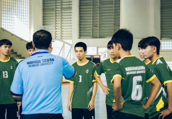 ภาพกิจกรรม  คณะวิทยาศาสตร์และเทคโนโลยี มหาวิทยาลัยราชภัฏกำแพงเพชร เจ้าภาพการแข่งขันกีฬามหาวิทยาลัยแห่งประเทศไทย ครั้งที่ 50 รอบคัดเลือก เขตภาคเหนือ ประเภทกีฬาฟุตซอล