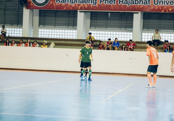 ภาพกิจกรรม  คณะวิทยาศาสตร์และเทคโนโลยี มหาวิทยาลัยราชภัฏกำแพงเพชร เจ้าภาพการแข่งขันกีฬามหาวิทยาลัยแห่งประเทศไทย ครั้งที่ 50 รอบคัดเลือก เขตภาคเหนือ ประเภทกีฬาฟุตซอล