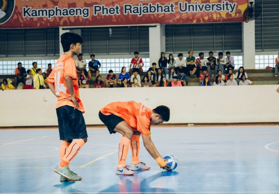 ภาพกิจกรรม  คณะวิทยาศาสตร์และเทคโนโลยี มหาวิทยาลัยราชภัฏกำแพงเพชร เจ้าภาพการแข่งขันกีฬามหาวิทยาลัยแห่งประเทศไทย ครั้งที่ 50 รอบคัดเลือก เขตภาคเหนือ ประเภทกีฬาฟุตซอล