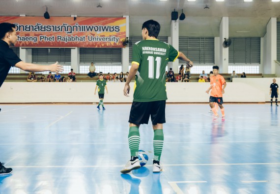 ภาพกิจกรรม  คณะวิทยาศาสตร์และเทคโนโลยี มหาวิทยาลัยราชภัฏกำแพงเพชร เจ้าภาพการแข่งขันกีฬามหาวิทยาลัยแห่งประเทศไทย ครั้งที่ 50 รอบคัดเลือก เขตภาคเหนือ ประเภทกีฬาฟุตซอล