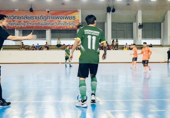 ภาพกิจกรรม  คณะวิทยาศาสตร์และเทคโนโลยี มหาวิทยาลัยราชภัฏกำแพงเพชร เจ้าภาพการแข่งขันกีฬามหาวิทยาลัยแห่งประเทศไทย ครั้งที่ 50 รอบคัดเลือก เขตภาคเหนือ ประเภทกีฬาฟุตซอล