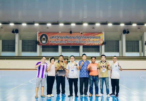 ภาพกิจกรรม  คณะวิทยาศาสตร์และเทคโนโลยี มหาวิทยาลัยราชภัฏกำแพงเพชร เจ้าภาพการแข่งขันกีฬามหาวิทยาลัยแห่งประเทศไทย ครั้งที่ 50 รอบคัดเลือก เขตภาคเหนือ ประเภทกีฬาฟุตซอล