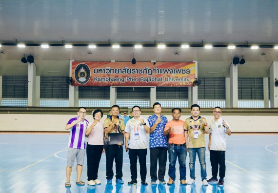 ภาพกิจกรรม  คณะวิทยาศาสตร์และเทคโนโลยี มหาวิทยาลัยราชภัฏกำแพงเพชร เจ้าภาพการแข่งขันกีฬามหาวิทยาลัยแห่งประเทศไทย ครั้งที่ 50 รอบคัดเลือก เขตภาคเหนือ ประเภทกีฬาฟุตซอล