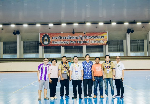 ภาพกิจกรรม  คณะวิทยาศาสตร์และเทคโนโลยี มหาวิทยาลัยราชภัฏกำแพงเพชร เจ้าภาพการแข่งขันกีฬามหาวิทยาลัยแห่งประเทศไทย ครั้งที่ 50 รอบคัดเลือก เขตภาคเหนือ ประเภทกีฬาฟุตซอล