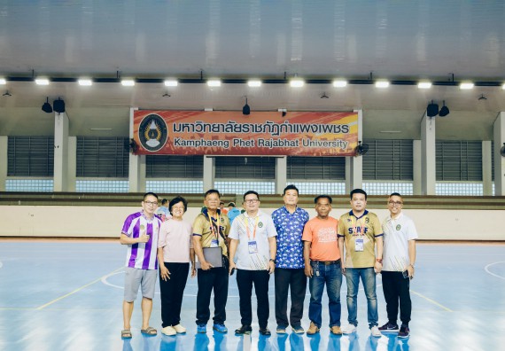 ภาพกิจกรรม  คณะวิทยาศาสตร์และเทคโนโลยี มหาวิทยาลัยราชภัฏกำแพงเพชร เจ้าภาพการแข่งขันกีฬามหาวิทยาลัยแห่งประเทศไทย ครั้งที่ 50 รอบคัดเลือก เขตภาคเหนือ ประเภทกีฬาฟุตซอล