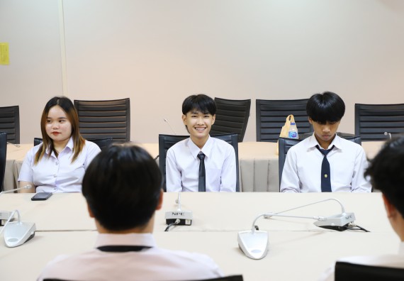 ภาพกิจกรรม หลักสูตรนวัตกรรมและธุรกิจอาหาร คณะวิทยาศาสตร์และเทคโนโลยีมอบทุนการศึกษาแรกเข้าแก่นักศึกษาของหลักสูตร